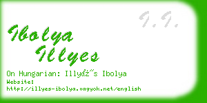 ibolya illyes business card